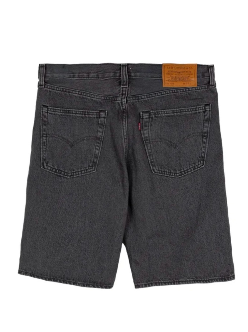 Levi's 478 Baggy Denim Shorts - Faded Black Size 32